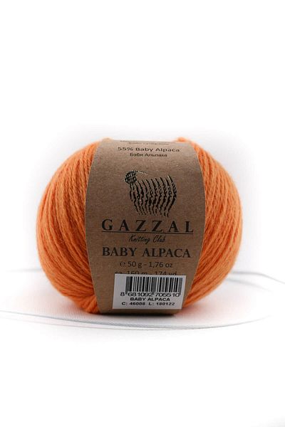 Gazzal 50 gr Baby Alpaca Wool - Merino Blended, Φυσικό Πλεκτό Χειροποίητο Κλωστή Taka Yarn (46008)