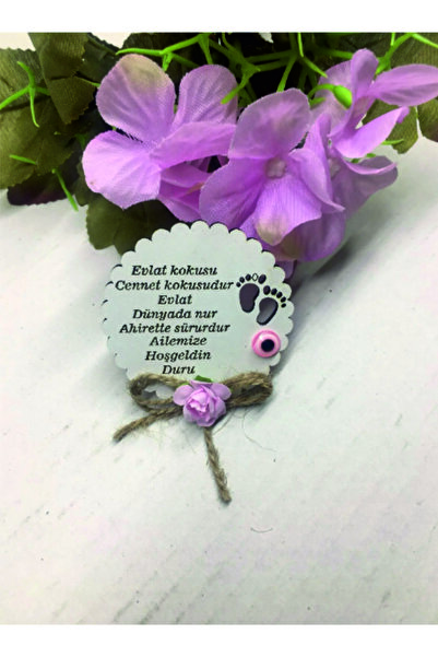 homedizayn Ahşap Magnet Hediyelik Bebek Şekeri 25 Adet