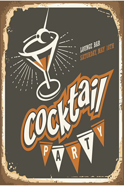 Hayat Poster κοκτέιλ πάρτι κουζίνα καφέ μπαρ διακόσμηση ζωγραφική ρετρό ξύλιν...