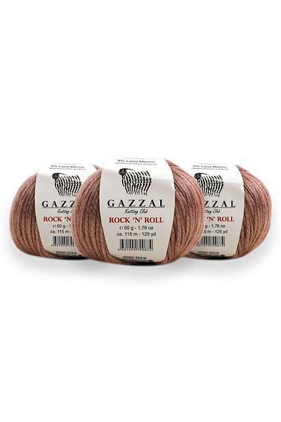 Gazzal Rock'n Roll 50 Gr 3 Πακέτο Πλεκτό Χέρι Κλωστή Taka Yarn (13479 Rnr)
