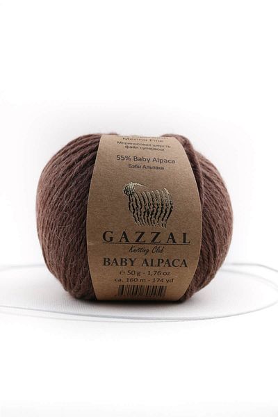 Gazzal Baby Alpaca 50 Gr Baby Alpaca Wool, Merino Wool Blended Φυσικό Πλεκτό Χειροποίητο Σπάγγο Taka Yarn (46002)