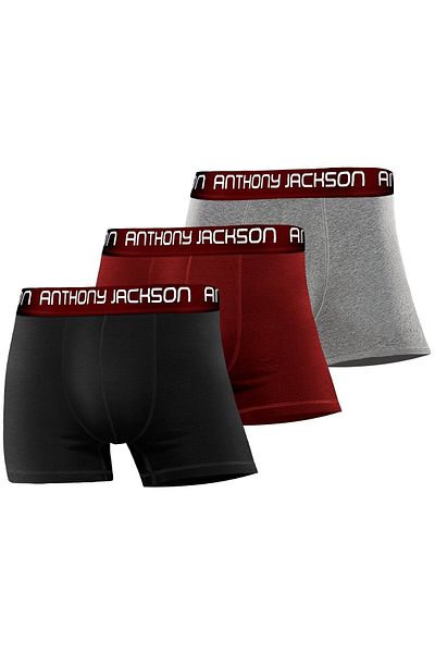 ANTHONY JACKSON Lycra 3 Box Premium Ανδρικά Boxer SHAW Αποκλειστική Συλλογή