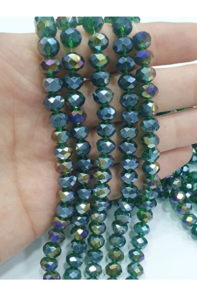 CRYSTALSHOP 8mm zelene AB kristalne perle (195 komada)