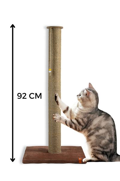 PUGALO 90 cm Large Cat Scratching Post Brown Color