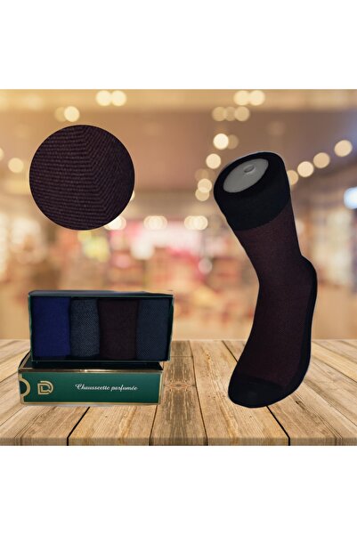 Sevamed Medikal BAMBOO PERFUME SCENTED SEAMLESS MEN'S SOCKS 4 PAIRS (40-45)