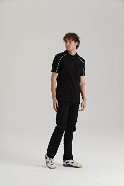 ERKEK FERMUARLI POLO T-SHIRT