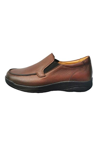 King Shoes حذاء رجالي بدون رباط 5468 تان