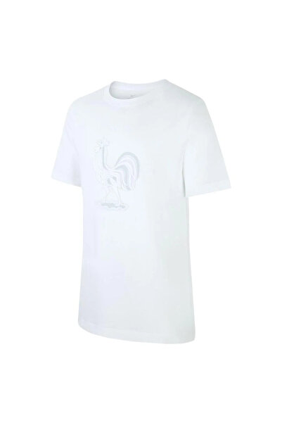 Nike Παιδικό λευκό μπλουζάκι με κοντό μανίκι FFF Football cd1487