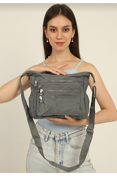 selma demir Geantă gri pentru damă, cu 6 compartimente