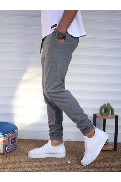 hello7 Men's Jogger - Elastic Waist, Lace-up Elastic Leg Trousers