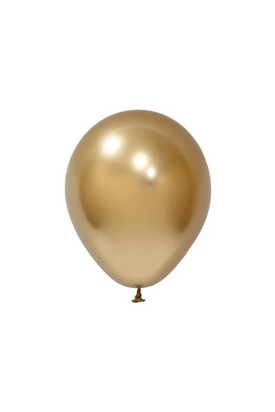 BalonEvi بالون 12 بوصة كروم ذهبي (عبوة من 50 قطعة)