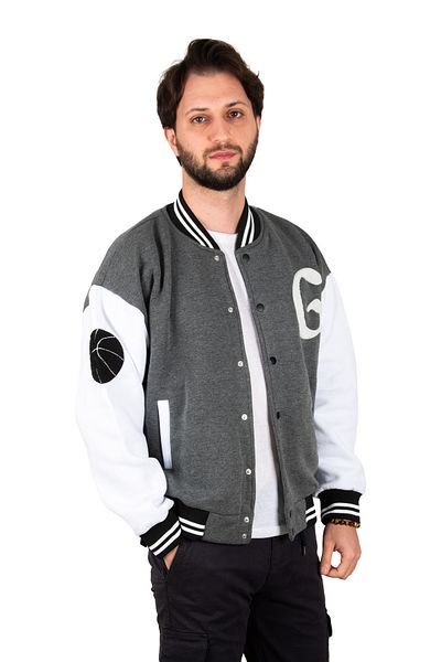 DeepSEA Ανδρικό αθλητικό μπουφάν Antracite Snapback College Coat 2304761