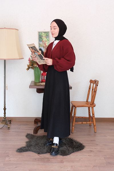 Ceylan Otantik Stamped Flared Skirt