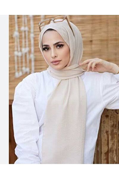 Trablus Hijab Women's Cotton Crash Jazz Shawl Stone