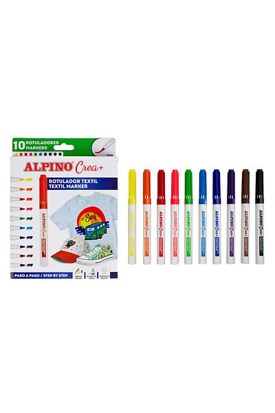 Alpıno Alpino Felted Paint Pen Crea Textil 10 Colors Ar010132