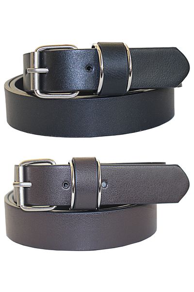Arkem Women's Black and Brown Belt Set with 2.5 cm Wide