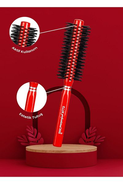 ELSA Professional 2002 Red Hair Brush