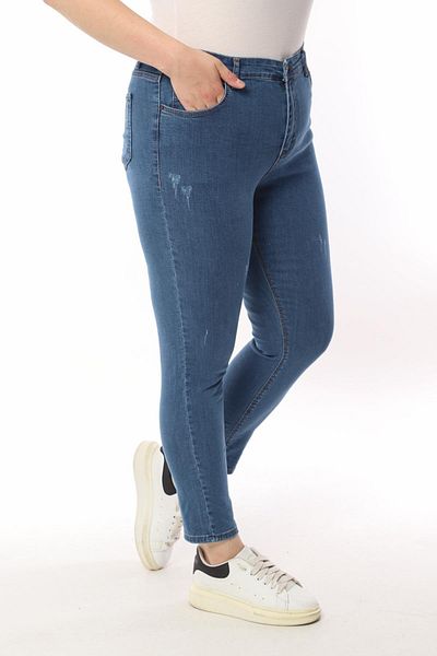 yakamor Women's Battal Cuffed Jeans