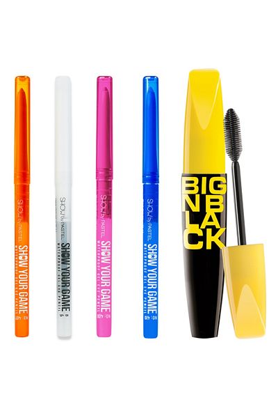 Show by Pastel Water Resistant Gel Eye Liner 407-408-405-410 + Pastel Big N Black Mascara - Mascara
