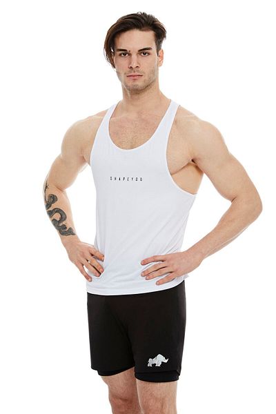 ShapeYou White Men's Fitness Athlete