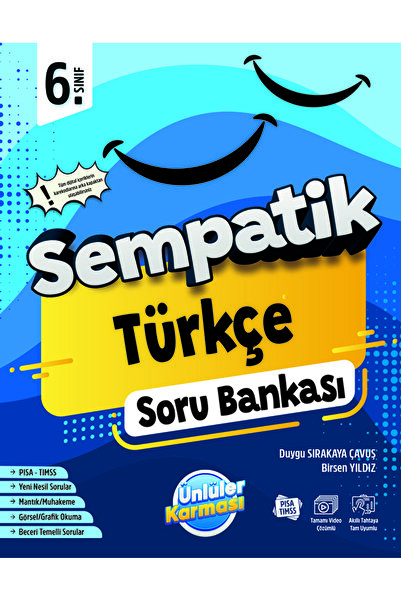 Ünlüler Karması Yayınları 6. Sınıf Sempatik Türkçe Soru Bankası