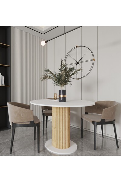 Seyvey Dizayn özel tasarım yuvarlak masa yemek masası muftak masası çalışma masası