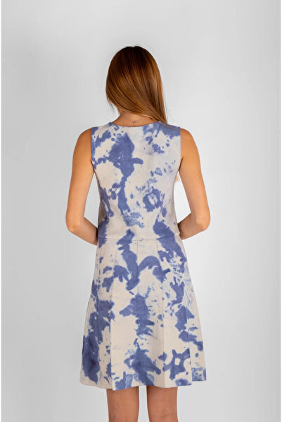 DUSOHOME Безрукавне трикотажне плаття з батиковим візерунком Duso