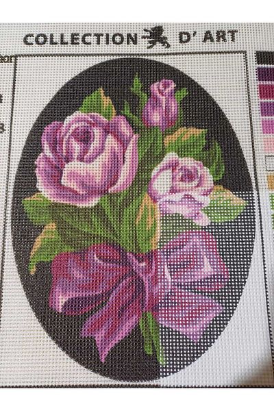 collection d'art 25*30 cm Collectıon D'art oval roses 7024 without string