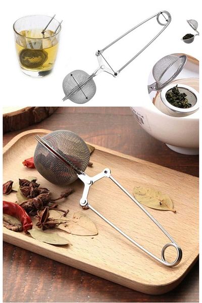 Dalian Home Dalian HomePractical Stainless Steel Flour Cocoa Powder Sugar Sieve And Herbal Tea Brew Strainer Tongs Tea Free