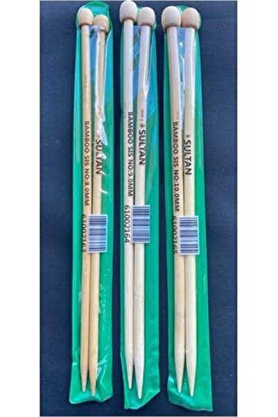 Evren Ev Tekstil Evren Sultan Bambu Örgü Şiş Seti 5-6-7-9