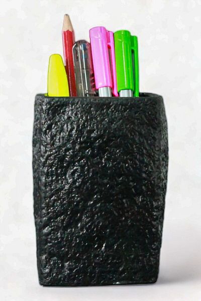 Evene Pen Holder Black Color Desk Pen Holder Organizer Pen Holder Model 7