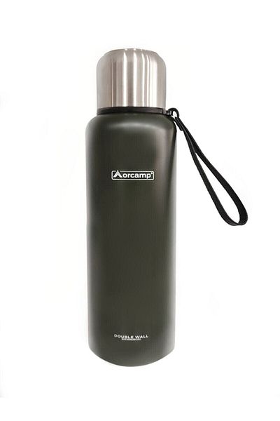 Orcamp Stainless Steel Water Bottle with Cup and Strainer Thermos 304 0.5l