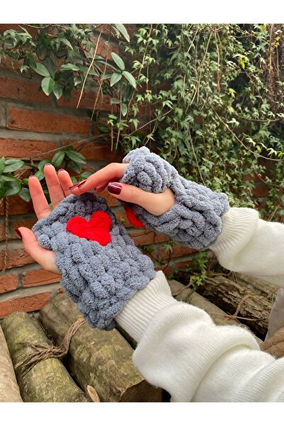 SIFA ATELIER Рукодільні рукавички з пухнастим серцем