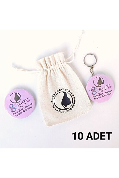 ORGANİZASYON HEDİYEM 10 قطع من هدايا يوم المرأة في 8 مارس مع حقيبة مفاتيح - س...