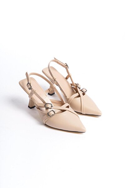 SEREL35SHOES Pantofi damă Cu Toc Spate Deschis Stalp Nou Sezon cataramă Casca...