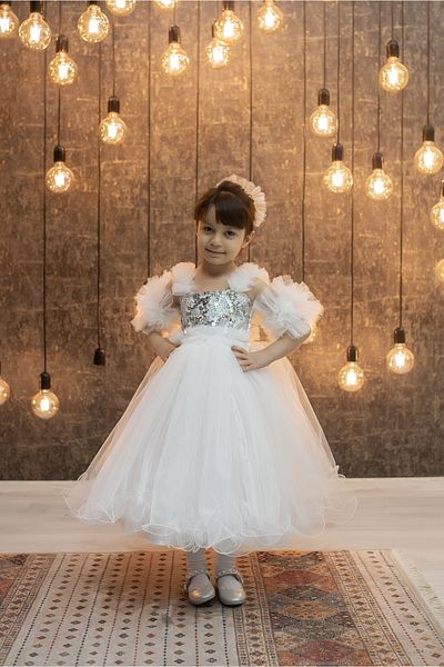 FR Shop Our 2024 New Season Princess Model with Pompom and Flashy Sequin Embroidery