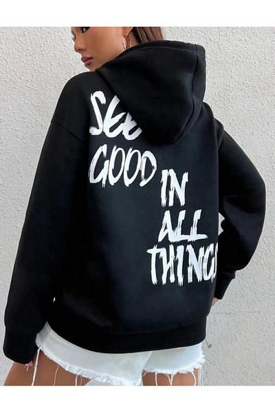 Khione Unisex See Good Φούτερ με κουκούλα με κουκούλα με κουκούλα