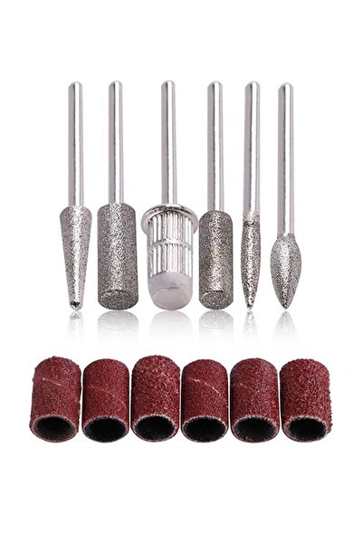 kozmetiklab Protez Tırnak Çıkarıcı Seramik Uç Ve Kuru Manikür Freze Ucu Seti