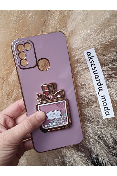 Aksesuarda Moda زجاجة عطر مائية متوافقة مع هاتف انفينيكس هوت 10 بلاي مع حامل وحافظة لامعة مقطوعة بالليزر