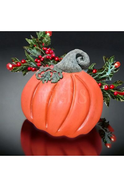 ZEALL DESIGNS Decorative Ceramic Concept Pumpkin Look Presentation Tray