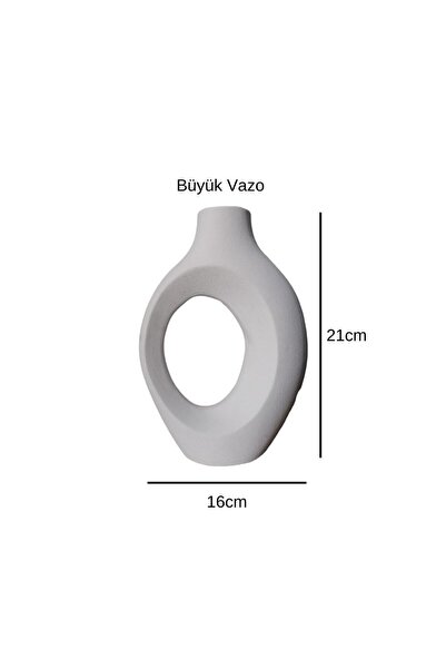 ZEALL DESIGNS Dekoratif Seramik Konsept 2'li Sarmaşık Vazo 1 Adet Gül Mumluk 1 Adet Fincan Mumluk