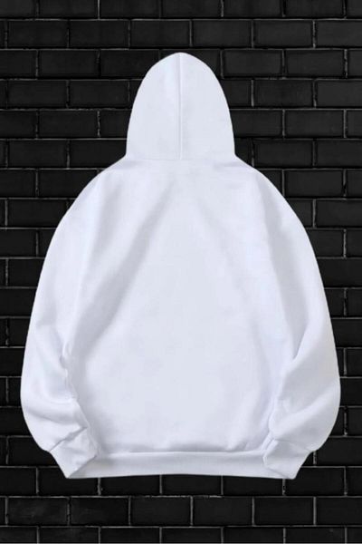 Khione Unisex Fathers Holds Your Promise Φούτερ με κουκούλα με στάμπα μεγάλου μεγέθους