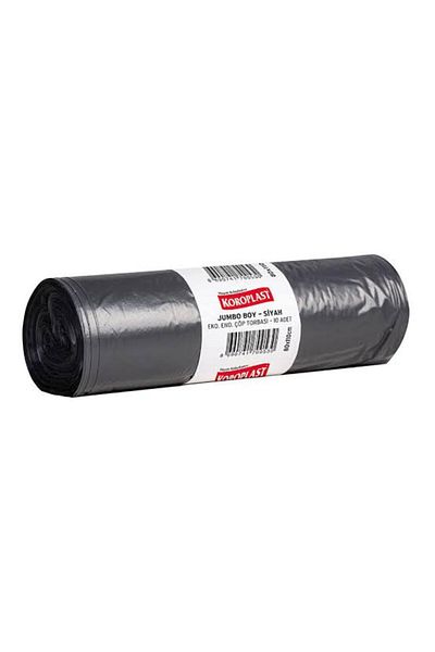Koroplast eco industrial jumbo size 80x110 cm garbage bag 1 roll 10 pieces