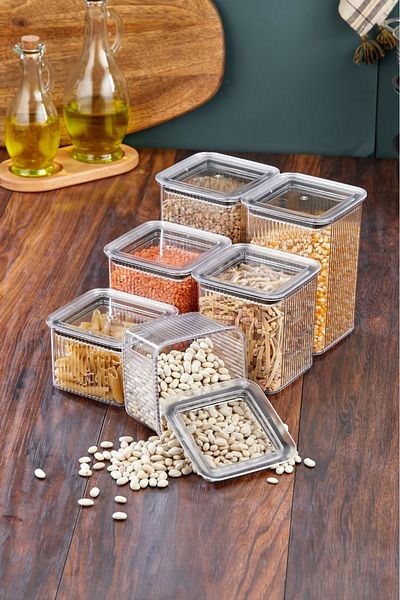 Arbu Home Altıner Ticaret Crystal Storage Set of 6