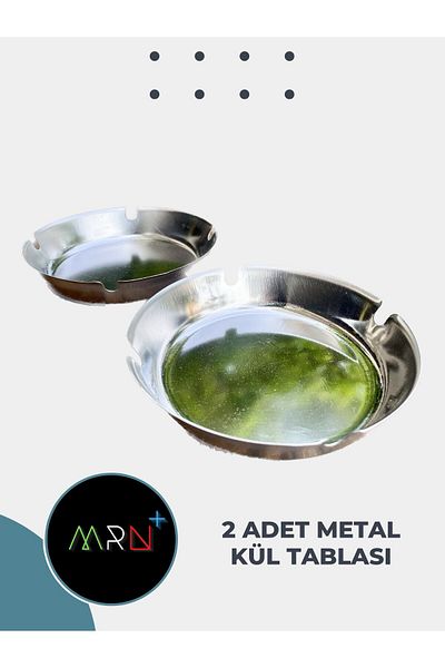 Mirvano Ash Tray, Metal Ash Tray, Ashtray 2 Pieces