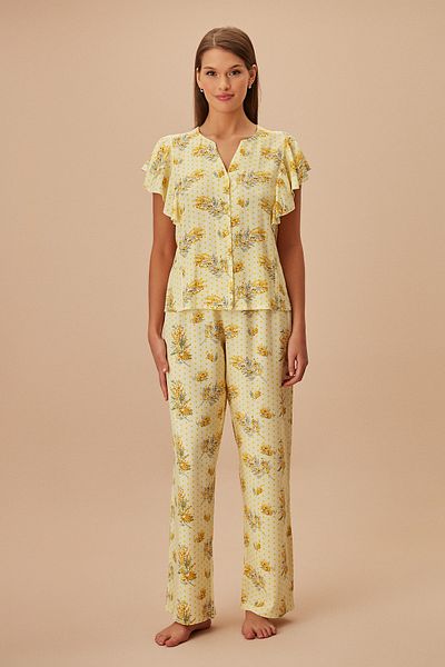 SUWEN Yelena Masculine Pajama Set
