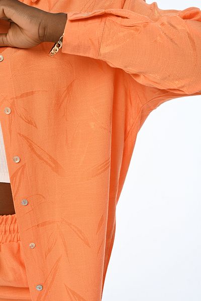 Orfeo Negro CAMASĂ OVERSIZE DE DAMĂ MOLD ORANGE JAKAR CU MODEL