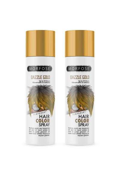 Morfose Mech 24 Saate Kadar Etkili Altın Renkli Saç Spreyi Dazzle Gold 150 Ml 2 Adet