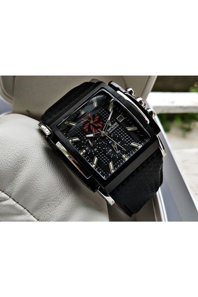 Raymond Swiss 8309 Black Corner Men's Wristwatch