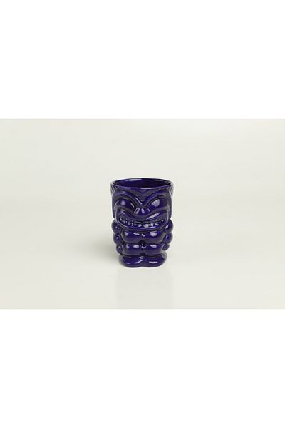 ARVALE Tiki Cocktail and Soft Drink with Handle 350 ml Cobalt Mug (Navy Blue) A3